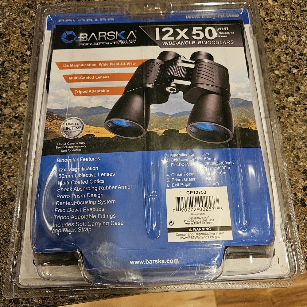 Wide angle binoculars